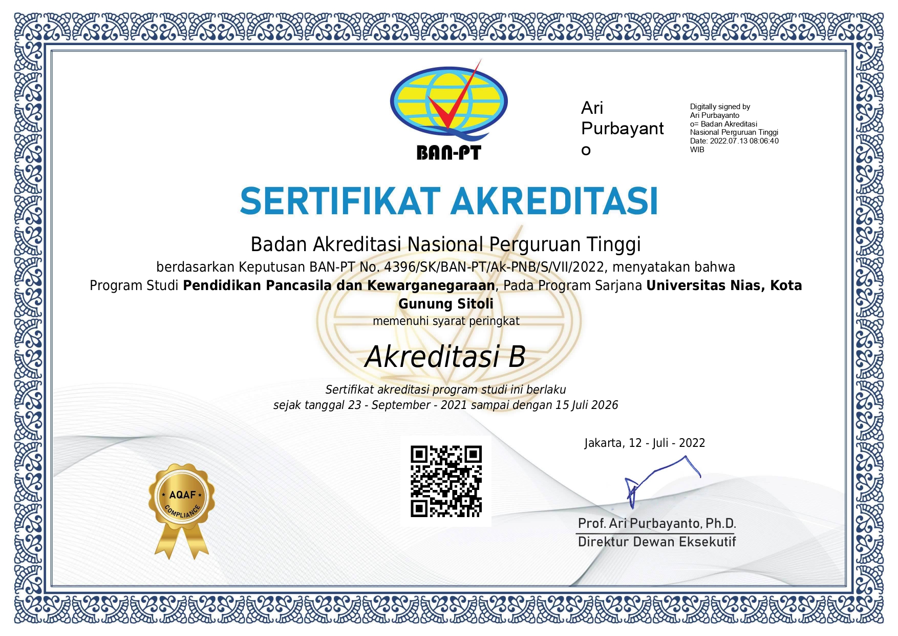 Identias Program Studi
